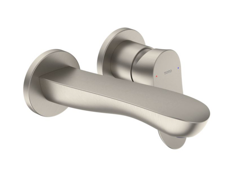 TOTO 1.2 Gpm Wall-Mount Bathroom Faucet With Comfort Glide Technology,  Brushed Nickel- TLG01310UA