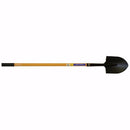 Long handle round point fiberglass shovel