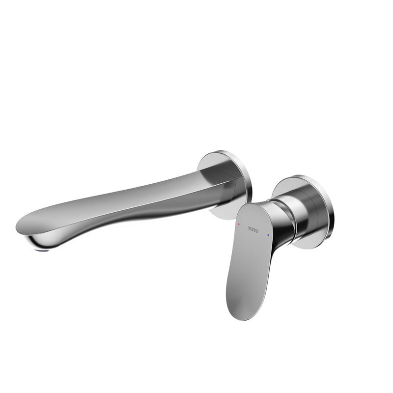 TOTO 1.2 Gpm Long Wall-Mount Bathroom Faucet , Polished Chrome- TLG01311UA