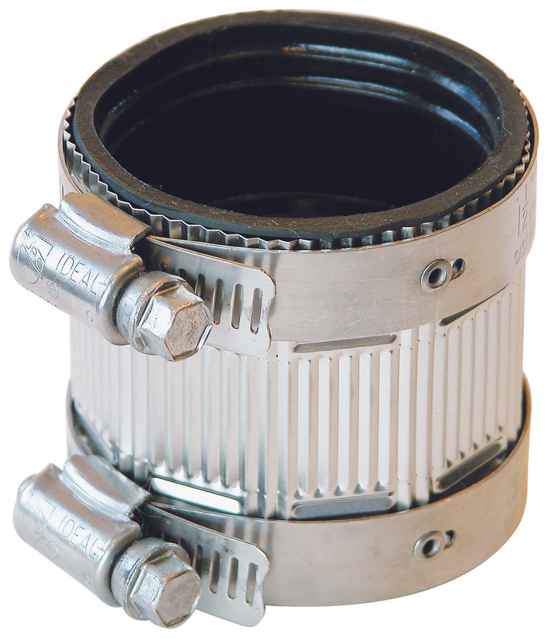 1-1/2" No-Hub Band Coupling, Bi-Directional Shield Design