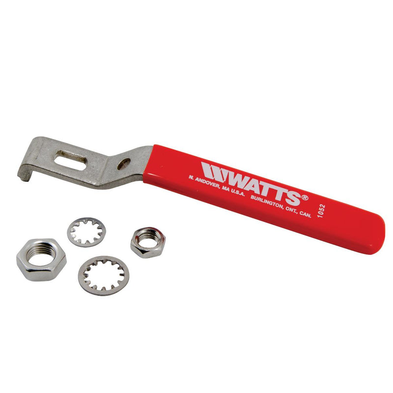 Watts 4 SH-HK SS Lever Handle Kit, Fits 1 To 2" Ball Valve