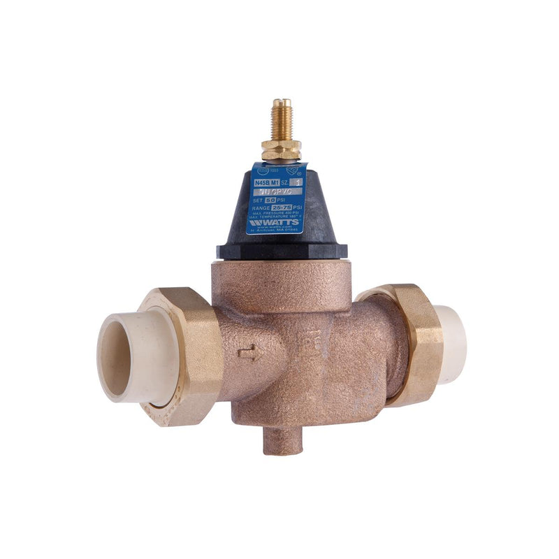 Watts LFN45BM1-DU-CPVC 3/4 Pressure Regulator for Plumbing