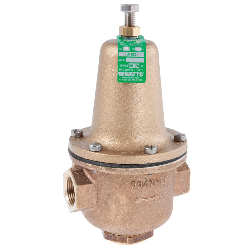 Watts LF223-Z3 3/4 Pressure Regulator for Plumbing