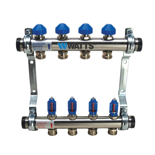 Watts MAN,M4,FLOW, 1 IN Manifold - Plumbing Equipment