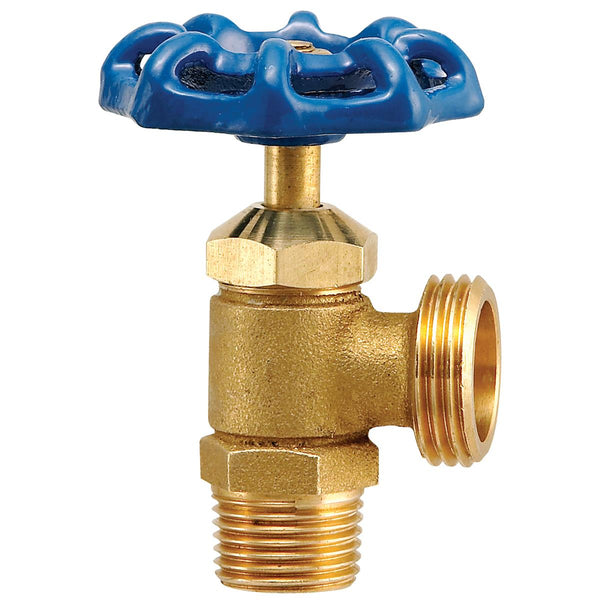 Watts 1/2" Boiler Drain Shutoff, Dual Conn Solder/Male, STR8