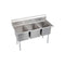 Elkay 14-3C18X24-0X 3 Comp. Sinks, 63X30 OA, 18X24X14 B, No