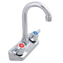 John Boos PBF-4-S-LF Splash Mount Economy Faucet w/ 3 1/2" Gooseneck Spout