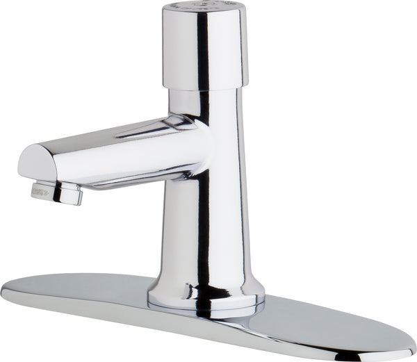 Chicago Faucets Vandal Proof Lavatory Faucet, Manual Metering 3500-8E39VPABCP