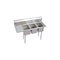 Elkay 3C10X14-L-12X 3 Comp. Sinks, 49X20 OA, 10X14X10 B, L