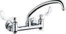 Chicago Faucets Sink Faucet, 8'' Wall W/ Stops 640-L9E1-317YAB