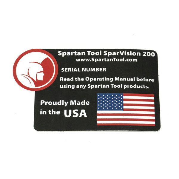 Spartan Tool Decal Sideplate - Serial 64020025