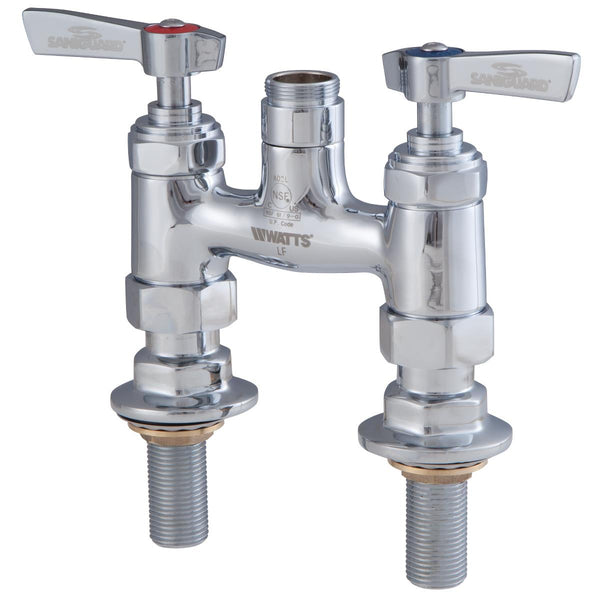 Watts LFFRFB-D4 4 In Lead Free Deck Mount Faucet Base