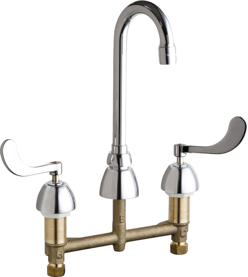 Chicago Faucets Concealed Kitchen Sink Faucet 786-GN1AE35ABCP