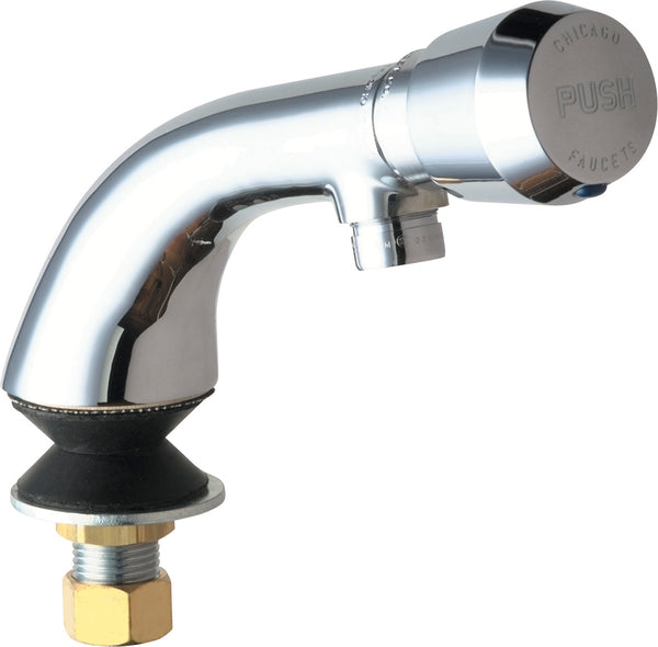 Chicago Faucets Single Faucet Metering 807-E12V665PushAB