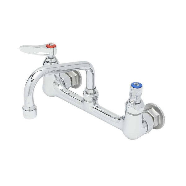 T&S Brass B-0232 Double Pantry Faucet, Wall Mount 8" Centers