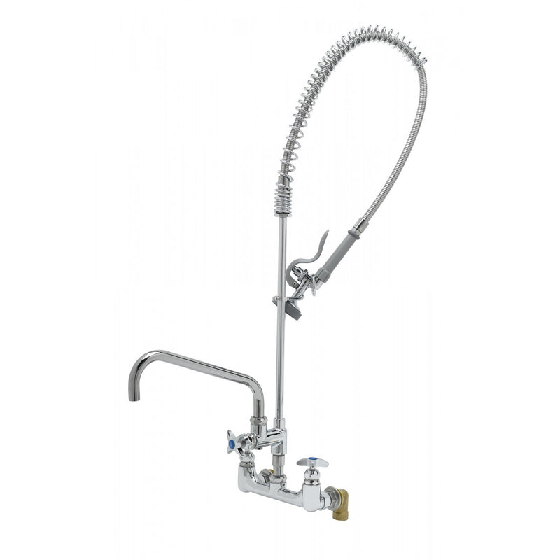 T&S Brass B-0287 Big-Flo Pre-Rinse Unit: 8" Wall Mount