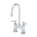 T&S Brass B-0325 Double Pantry Faucet, Deck Mount,4" Centers