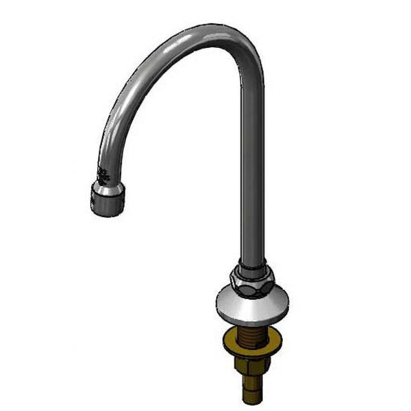 T&S Brass B-0520 Rigid/Swivel Gooseneck, Deck Mount