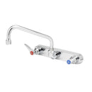 T&S Brass B-1128 Workboard Faucet, Wall Mount, 8" Centers