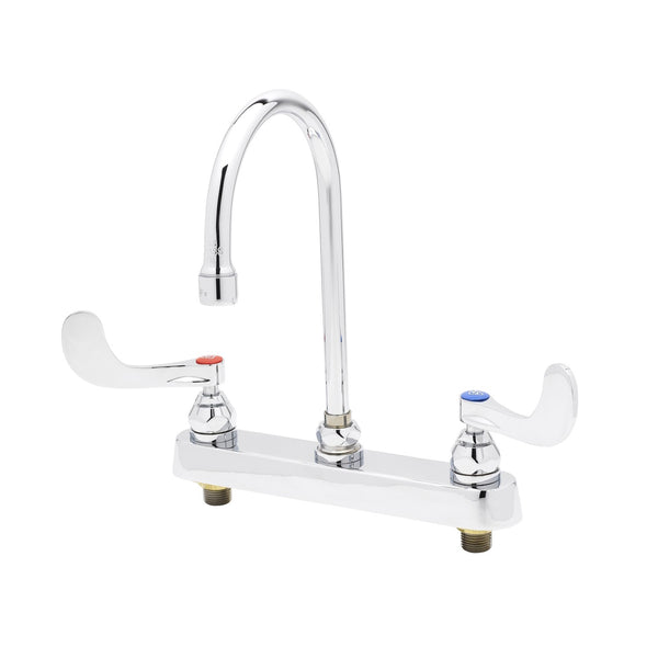 T&S Brass B-1142-04 8"c/c Deck Mount Workboard Faucet