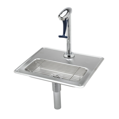 T&S Brass B-1230-12 Water Station, 12" Pedestal Glass Filler