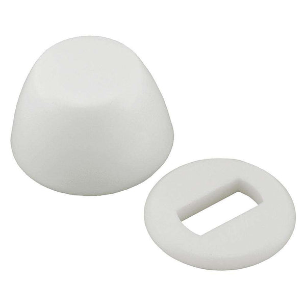 Jones Stephens JSC C02105 Round White Bolt Cap W/Washer