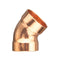 1 1/2" DWV Copper 45 Elbow