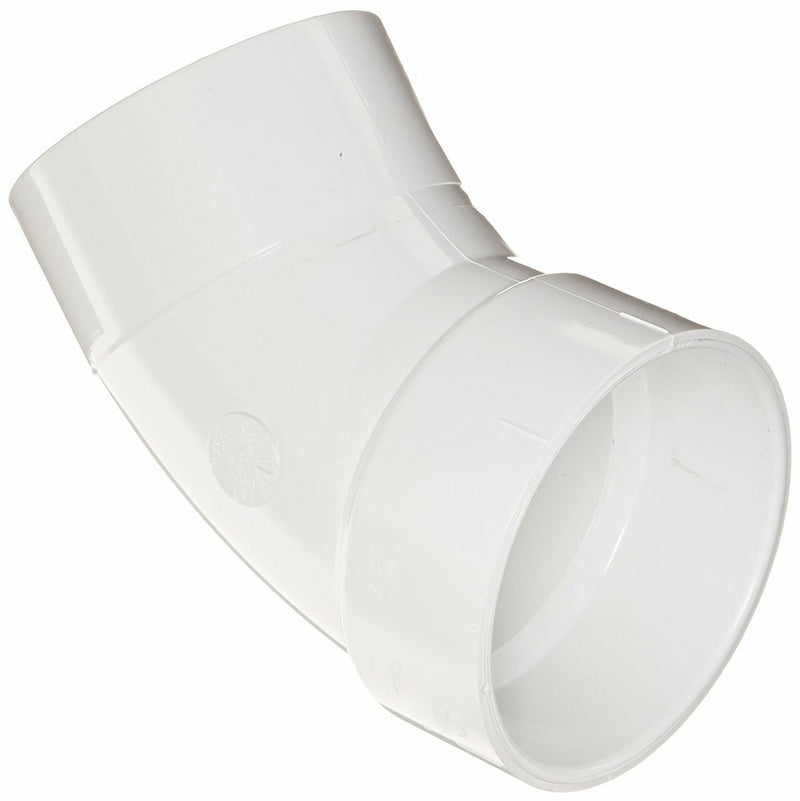 6" PVC DWV Street 45 Elbow