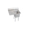 Elkay E1C16X20-L-18X 1 Comp. Sinks, 37X26 OA, 16X20X12 B, L