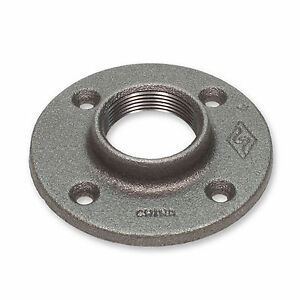 1 1/2" Galvanized Mall Flor Flange