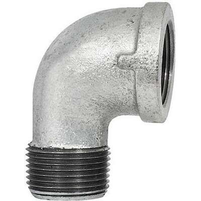 1/2" Galvanized Mall Street 90 Elbow