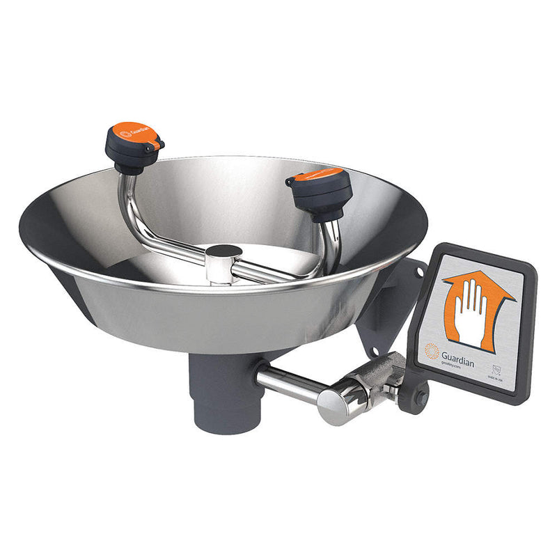 Guardian Eyewash, Unmounted, Stainless Steel Bowl G1815