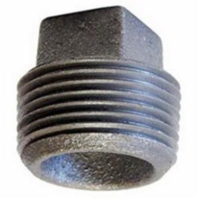 1" Galvanized Mall SQ Head Plug