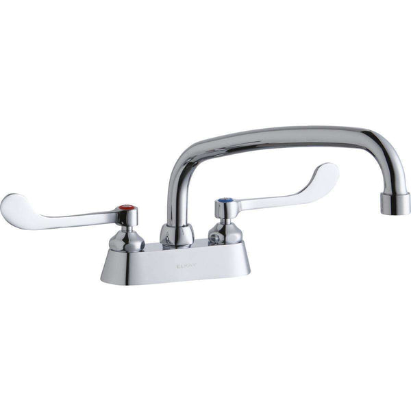 Elkay LK406AT14T6 4" Centers Faucets 14" Arc Tube Spout 6"