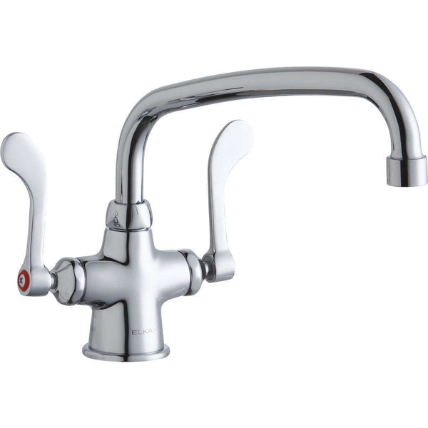 Elkay LK500AT10T4 1 Hole Faucets 10" Arc Tube Spout 4"