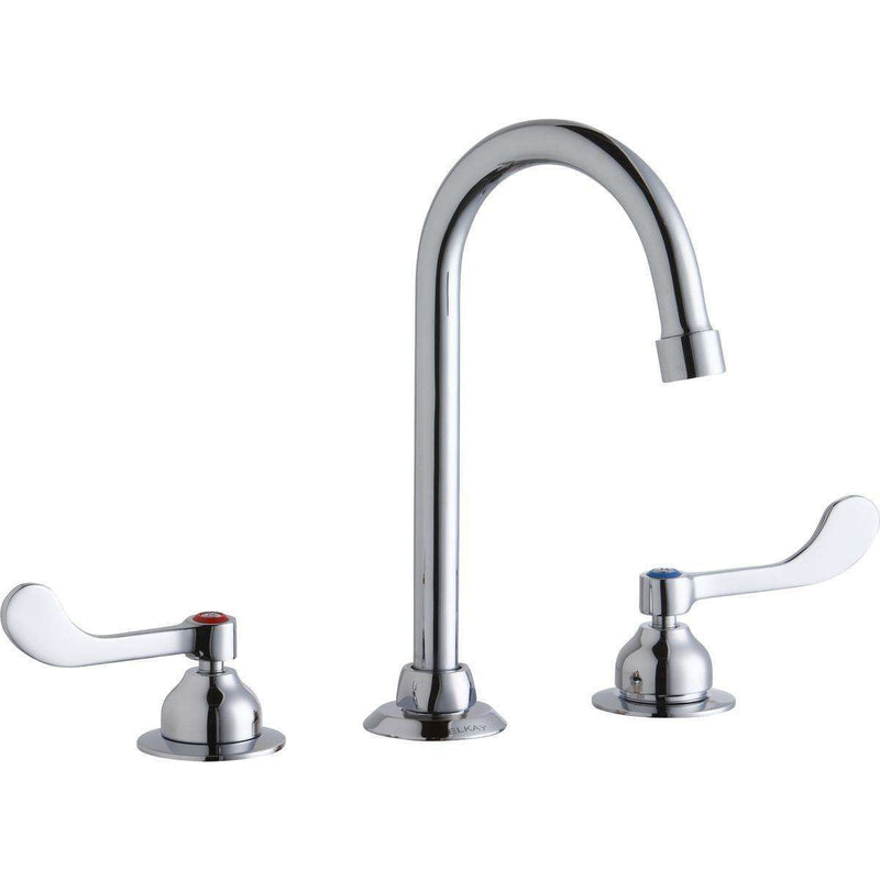 Elkay LK800GN05T4 8" Centers Faucets 5" Gooseneck Spout