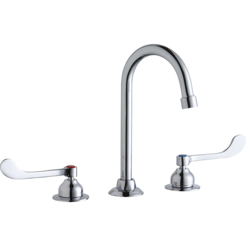 Elkay LK800GN05T6 8" Centers Faucets 5" Gooseneck Spout