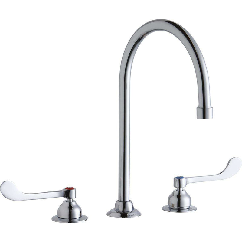 Elkay LK800GN08T6 8" Centers Faucets 8" Gooseneck Spout