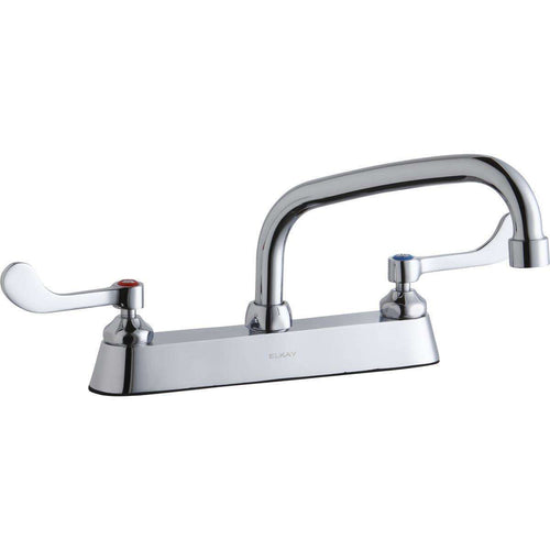 Elkay LK810AT08T4 8" Centers Faucets 8" Arc Tube Spout 4"