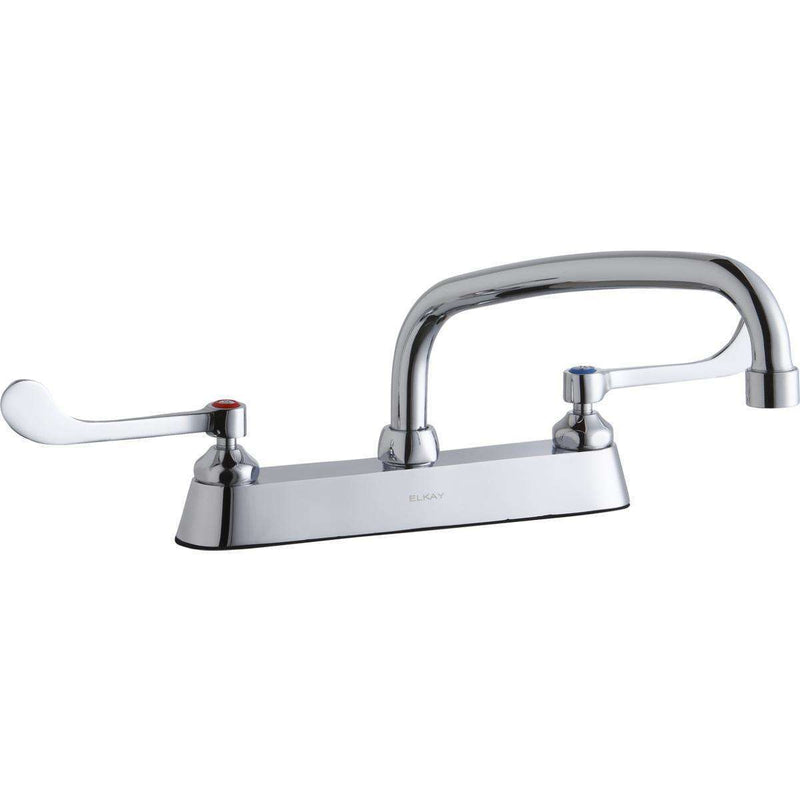 Elkay LK810AT10T6 8" Centers Faucets 10" Arc Tube Spout 6"