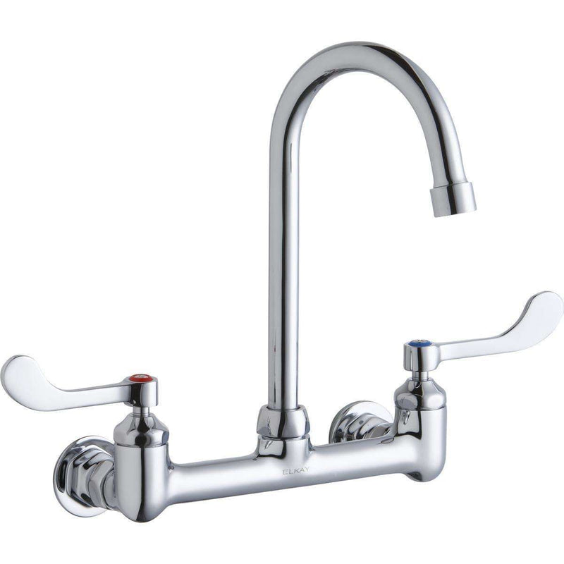 Elkay LK940GN05T4H Scrub/Handwash 8" Centers Wall Faucets 5"