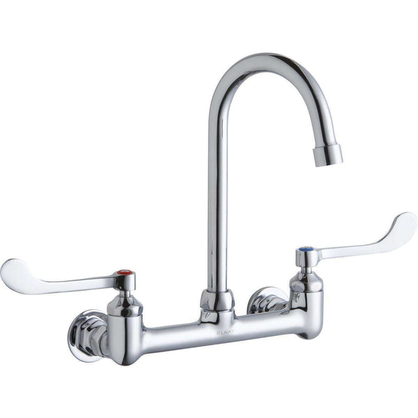 Elkay LK940GN05T6H Scrub/Handwash 8" Centers Wall Faucets 5"