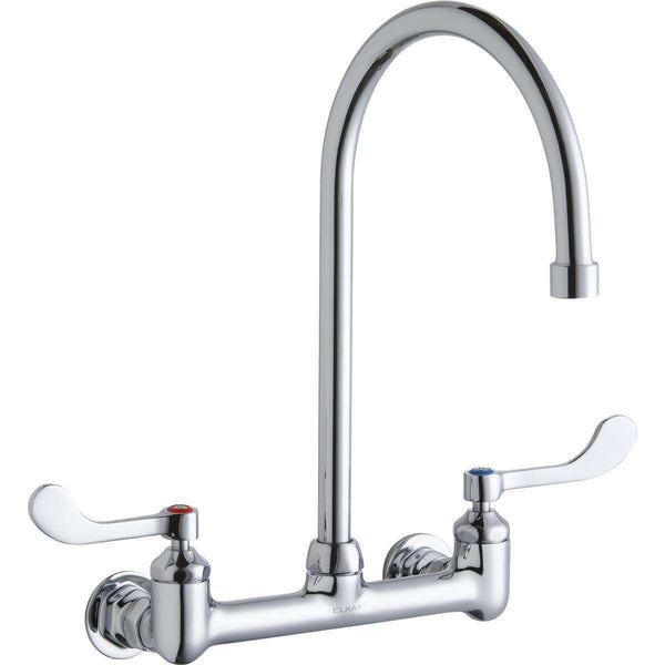 Elkay LK940GN08T4H Scrub/Handwash 8" Centers Wall Faucets 8"