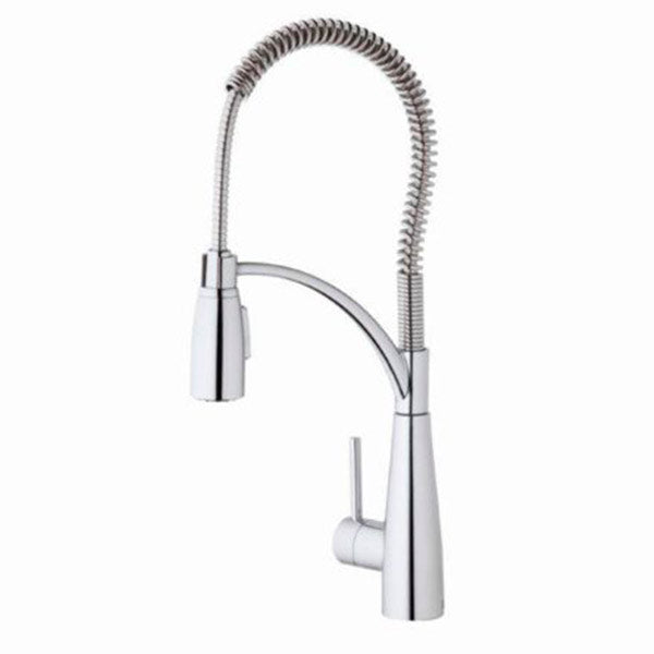 Elkay Avado Single Hole Kitchen Faucet with Semi-professional Spout Forward Only Lever Handle, Chrome LKAV4061CR