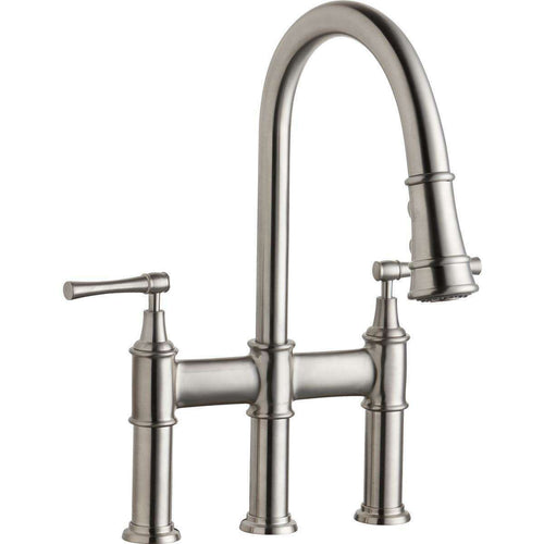 Elkay LKEC2037LS Explore 3 Hole Bridge Faucets Pull-down