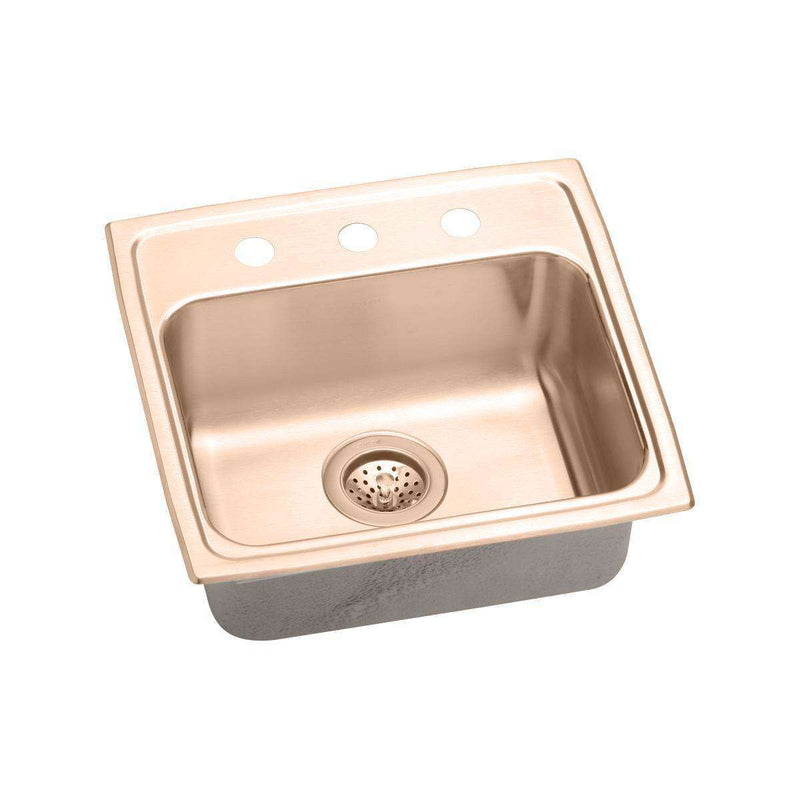 Elkay LRAD1918401-CU Antimicrobial Copper 19 x 18 x 4 Single