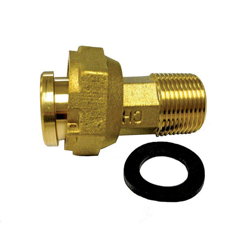 Jones Stephens 1WMN Water Meter Coupling with Gasket Cast Brass