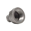 1 x 3/4" Black Mall Coupling