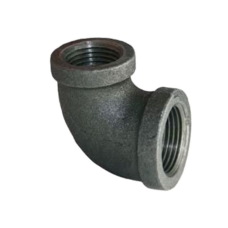 1 1/4" x 1 Black Mall Elbow