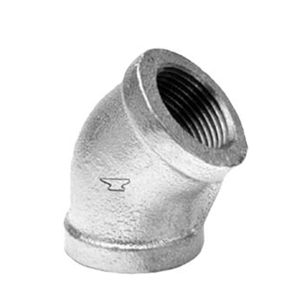 3/4" Galvanized 45 Elbow